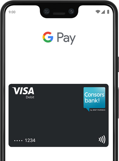 Google Pay Visa Debitkarte